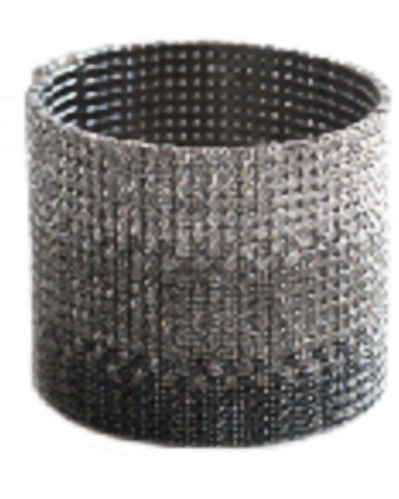 Front of a size O/S Crystal Cuff Large in Black Ombre in Black Ombre by Pin & Tube. | dia_product_style_image_id:330225